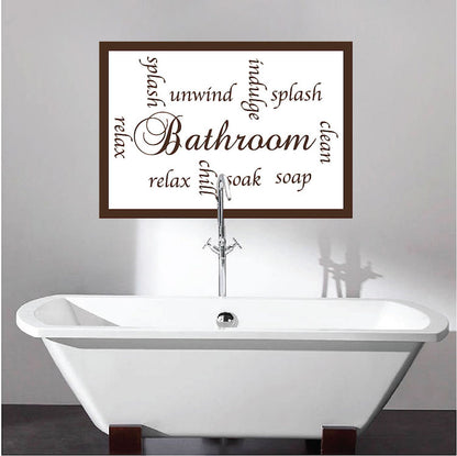 Relax & Unwind Bathroom Wall Decal